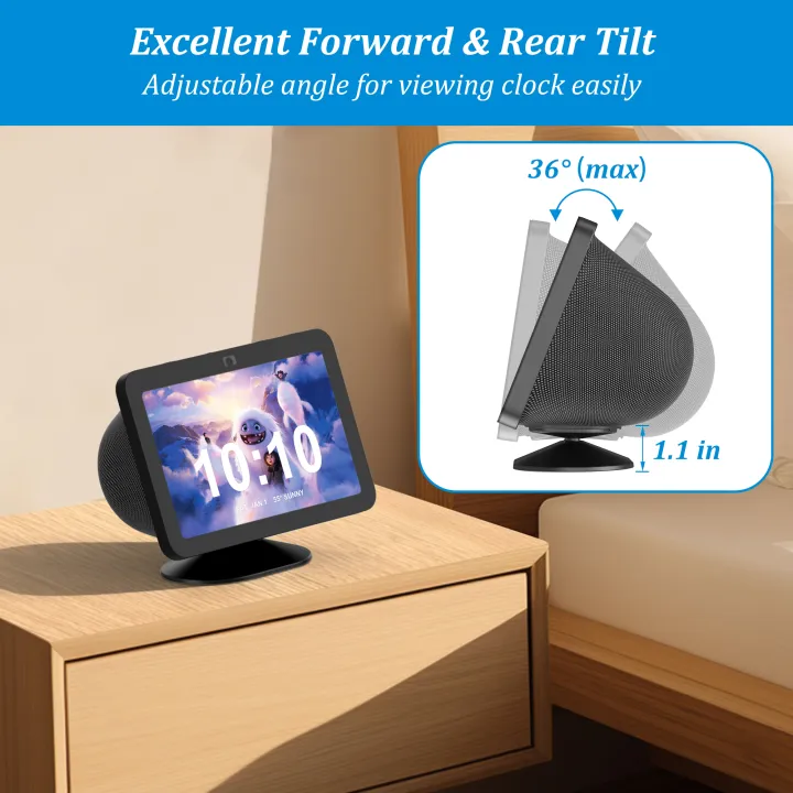 SPORTLINK%20Table%20Holder%20for%20Echo%20Show%208%203rd%20Generation%202023%20Magnetic%20Stand%20Adjustable%20Tilt%20Angle%20Anti%20Slip%20Base%20Accessories%20Black%20-%20Image%204