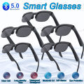 New Camera Control Smart Glasses Music Sunglasses Headphones Wireless Bluetooth Call Headset HIFI Audio glasses For Android HT30. 