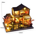 DIY Mini 3D Puzzles Wooden Dollhouse With Furniture Light Kits Doll House Casa Miniature Accessories Handmade Wooden Toys . 