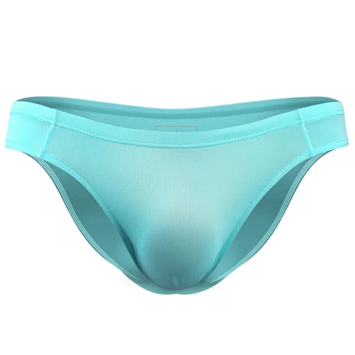 2PCS%20Men's%20Underpants%20Ice%20Silk%20Breathable%20%20Thin%20U%20Convex%20Transparent%20One%20Piece%20Low%20Waist%20Triangle%20Shorts%20Head%20-%20Image%204