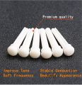 Miwayer 6pcs Guitar Bone Bridge Pins Bovine bone String Nails for 6 & 12 String Acoustic Guitar  Fixed String Nails. 
