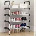 Folding Shoe rack Shoe organizer 4 Layer steel shoe Rack china. 