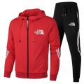 New Spring and Autumn jogging men's hoodie + trousers two-piece set, outdoor casual fashion printed men's jacket pants tracksuit.