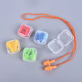 Silicone Ear Plugs Sleep Earplugs Noise Reduction Swimming With Rope. 