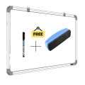White Board [Size :- 4×3] Length 48 Inch, Width 36 Inch With Free Duster & Marker. 