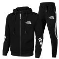 New Spring and Autumn jogging men's hoodie + trousers two-piece set, outdoor casual fashion printed men's jacket pants tracksuit.