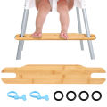 Baby High Chair Footrest Adjustable Height Baby Highchair Foot Pedal Natural Bamboo Wooden Infant Seat Foot Rest Babies Stuff. 