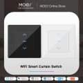 MOES Touch Design WiFi Smart Curtain Switch for Motorized Curtains and Roller Blinds Work with Tuya Smart Life App Alexa . 
