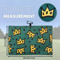 Stylish Printed Golf Towel Large Size Quick Dry Super Absorbent Waffle Fabric Quick Clean Machine Washable Suitable Golf Bags.