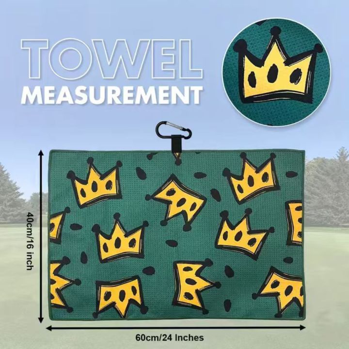 Stylish%20Printed%20Golf%20Towel%20%20Large%20Size%20Quick%20Dry%20Super%20Absorbent%20Waffle%20Fabric%20Quick%20Clean%20Machine%20Washable%20Suitable%20Golf%20Bags%20-%20Image%206