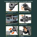 Car Seat Back Cooling Fan 3-Speed USB Charge Dual Head Fan 360 Degree Rotation Neck Cooler for Summer Car Interior Accessories. 