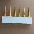 6 pieces 15ml Square white Glass Bottle Empty Bottles Refillable Nail Gel Polish Containers With Brush Golden Cap. 