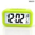 Upgraded Digital Alarm Clock LED Digital Desk Clock Table Electronic Clock Sound Control Backlight Alarm Clocks Bedroom Bedside Kid Home Decor Despertador 4.3" LED Display with Temperature Larger Lound Light Control Portable Snooze Calendar Brightness wit.