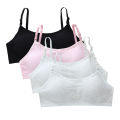 4pcs/Lot Teenage Girls Training Bras Seamless Middle High School Students Vest Bra Kids Children Back Buckle Bra Teens Underwear. 