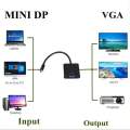 Mini Thunderbolt to VGA Converter 1080p Mini DisplayPort Display Port Mini DP to VGA Cable Adapter For HDTV For MacBook Air Pro. 