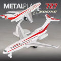 22cm Alloy Aircraft Model Boeing 727 McDonnell Douglas DC-10 Toy Airplane 4 Lights Music Children's Gift. 