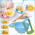 Baby Food Masher Handmade Grinding Bowl Fruits /Vegetables Masher Bowl Children Infant Food Mills Kids Fine Grinding Rod Bowl for Baby. 