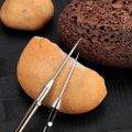 Portable Titanium Alloy Toothpick, Tooth Picking ArtifactSpring Telescopic Toothpick, Keychain Pendant, Self-defenseWeapon. 
