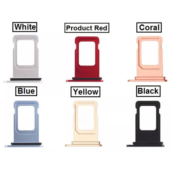 Sim Card Tray Slot Holder For iPhone X XR XS MAX Sim Card Tray Slot Holder Container Socket Phone Repair Replacement Parts