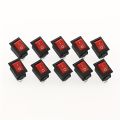 10 PCS/Lot 2 Pin 12V Car Boat Round Dot Light ON/OFF Rocker Toggle Switch Tool Black.