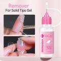 15ML Nail Glue Remover for Press on Acetone Free Nail Polish Remover Multi-Functional Remover for Nails Tips Gentle Glue Remover.