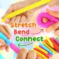 2 PCS Pop LED Tube Toy Creative Bendable Fidget Tube Toy Tube Sensory Toy Pipe Toy ( Multi Colour ).