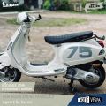 New Vespa 75th anniversary edition LX, S, PM, SP, giorano notie Vespa shop. 
