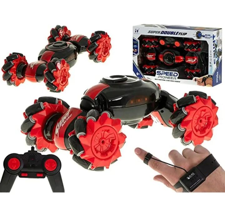 HAND GESTURE REMOTE CONTROL CAR RADIO GESTURE SENSING TWIST CAR - INDUCTION 2.4G ROTATING CAR TOY WITH LIGHT & MUSIC DRIFT DANCING RC CAR