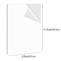 10/20Pcs A4 Glossy Vinyl Stickers Self-Adhesive Waterproof White Inkjet Compatible Printable Label Paper for Home & Office. 