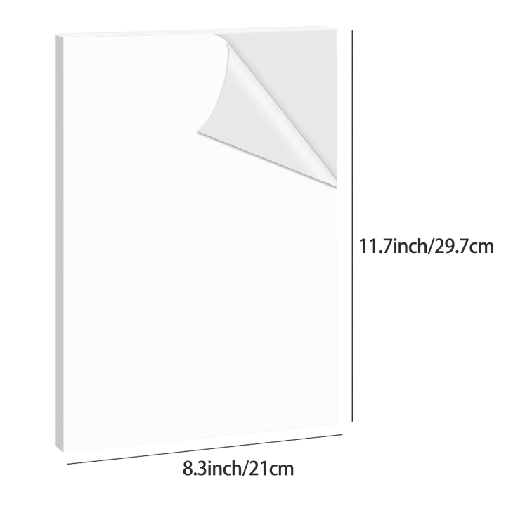 10/20Pcs%20A4%20Glossy%20Vinyl%20Stickers%20Self-Adhesive%20Waterproof%20White%20Inkjet%20Compatible%20Printable%20Label%20Paper%20for%20Home%20&%20Office%20-%20Image%204