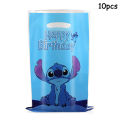 Disney Lilo & Stitch Party Gift Bag Plastic Blue Stitch Pink Angel Goodie Gift Bags for Kids Birthday Party Decor Baby Shower. 