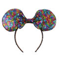 Big Size Classic DOT Bow Mouse Ears Headband Women Party Girl Hairband Hot Festival Park Trip DIY Hair Accessories.