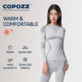 COPOZZ Winter Ski Thermal Underwear Sets Men Women Sweatwicking Breathable Quick Dry Tracksuit Ski Thermo Underwear Long Johns.