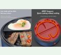 Egg Fried Burger Machine Omelette Machine Breakfast Bread Maker Electric Cooker Non Stick Frying Pan Waffle Maker Sandwich Maker ,BBQ Grill Machine ,Electric Cooker, Non Stick Frying Pan - 600W. 