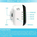 1PC WiFi Signal Booster Extender - Up to 300Mbps Speed - Compact, Easy Setup - Enhances Gaming and Streaming in Any Room. 