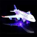 A380 Airplane Toys Passenger Plane Toy Model with Lights & Music Bump & Go Gift. 