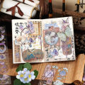 Mr. Paper, 2pcs/pack, 3D Hot Stamping Long Strip Stickers, Chinese Antique Style Lotus Themed Sticker Decoration Scrapbook. 