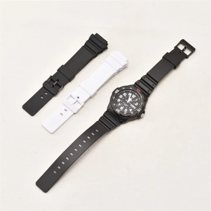 Resin%20Strap%20For%20Casio%20MRW-200H%2018MM%20Watch%20Band%20Mens%20Sports%20Waterproof%20Black%20White%20%20Replacement%20Watch%20Accessories%20-%20Image%203