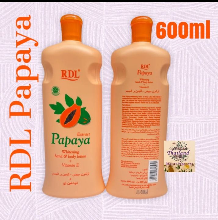 RDL Papaya Lotion 600ml