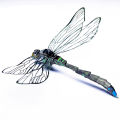 New Mini 3D Metal Puzzle Insect Model DIY Handmade Toy Dragonfly Puzzle Learning Education Toys for 14+y Metal Earth  Toys. 