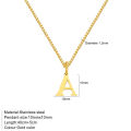 A-Z Initial Necklace 18K Gold Plated Necklace Cute Letter Stainless Steel Necklace for Women.