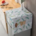 Refrigerator Dust Cover with Storage Bag Washable Printing Multi-purpose Household Washing Machine Cabinet Dust Protection Cover. 