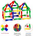 MASTER MAGNET CONSTRUCTION TOY FOR KIDS MAGNET STICK WITH MAGNET BALL DIFFERENT SHAPES MAKIG 2D SHAPES 3D SHAPES BEST FOR BABYS. 
