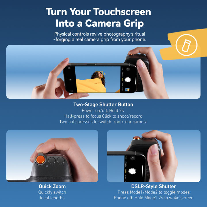 TELESIN%20Magnetic%20Phone%20Camera%20Shoot%20Hand%20Grip%20Phone%20Holder%20Shooting%20Aid%20Remote%20Control%20Handle%20for%20Smart%20Phone%20iPhone%20Android%20-%20Image%205
