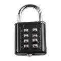 8-digit Combination Outdoor Button Waterproof Fixed Random Code Padlock Zinc Alloy Luggage Travel Smart Lock With Key Anti-theft.