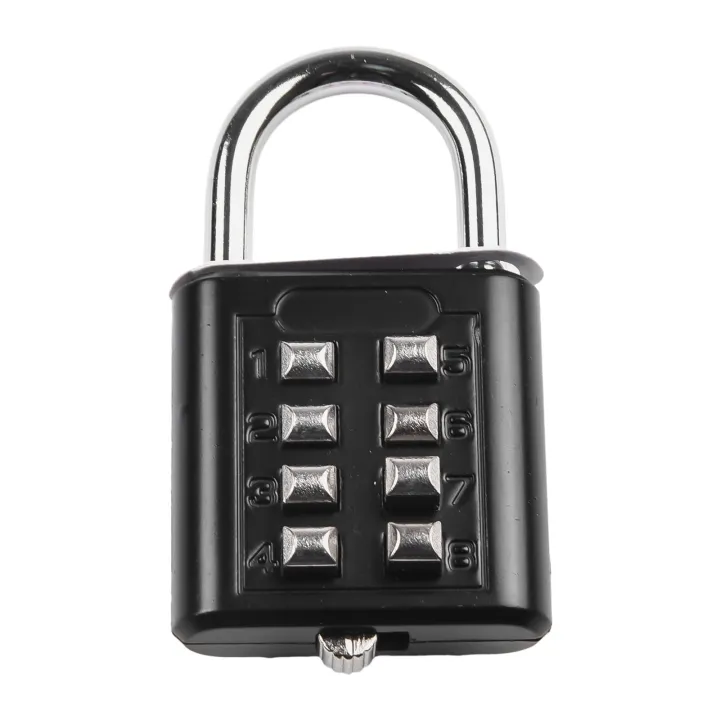 8-digit%20Combination%20Outdoor%20Button%20Waterproof%20Fixed%20Random%20Code%20Padlock%20Zinc%20Alloy%20Luggage%20Travel%20Smart%20Lock%20With%20Key%20Anti-theft%20-%20Image%207