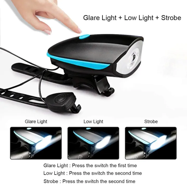 Bike%20Light%20with%20Horn%20Set,Rechargeable%20Bicycle%20Light%20with%20Bell,Bike%20Front%20Light%20for%20Electric%20Scooter,%203%20Lighting%20Modes%20-%20Image%202