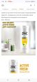 Zinc Anti Dandruff Shampoo Active Fresh Lemon Mint 340ml. 