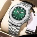 Poedagar 613 Quartz Wristwatch for Men – Stainless Steel, Elegant Design.