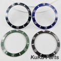Diving Bezel 38mm*30.6mm Slope 1 PCS Luminous Ceramic Bezel Insert for NH35 NH34 NH36 4R35 Automatic Movement Watch Bezel Insert. 